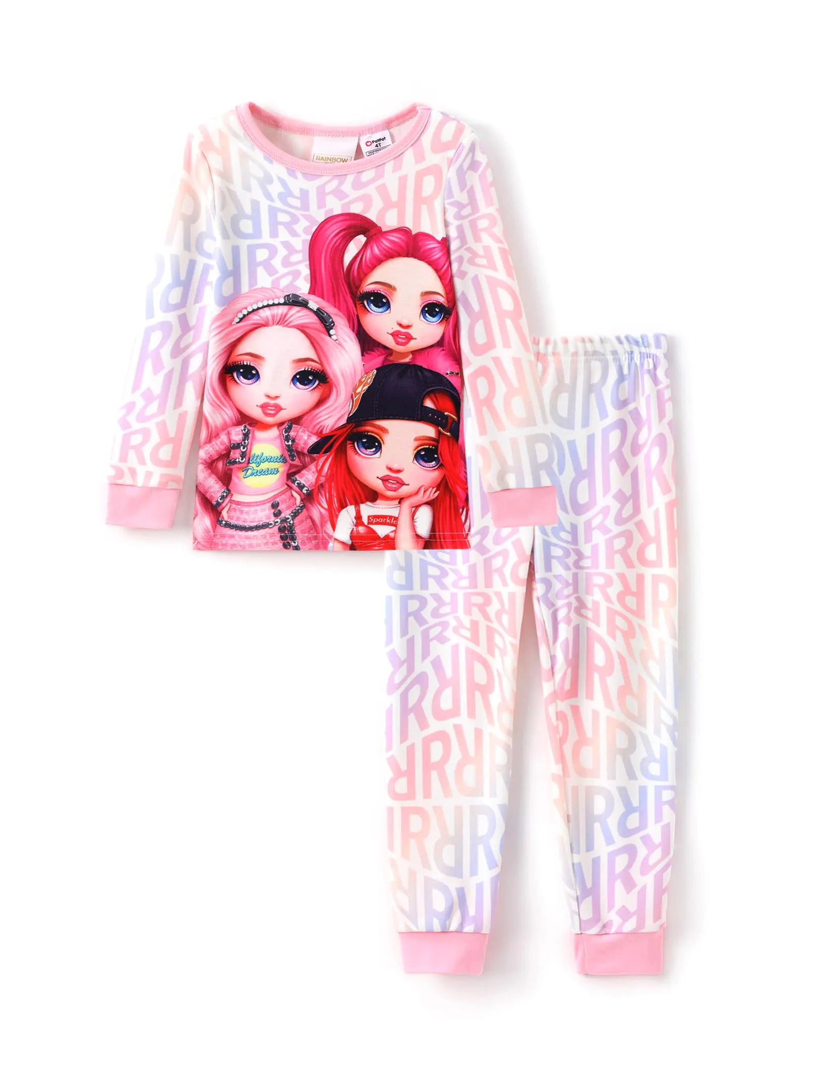LOL Rainbow Crew Pajama Set - Classic Pink