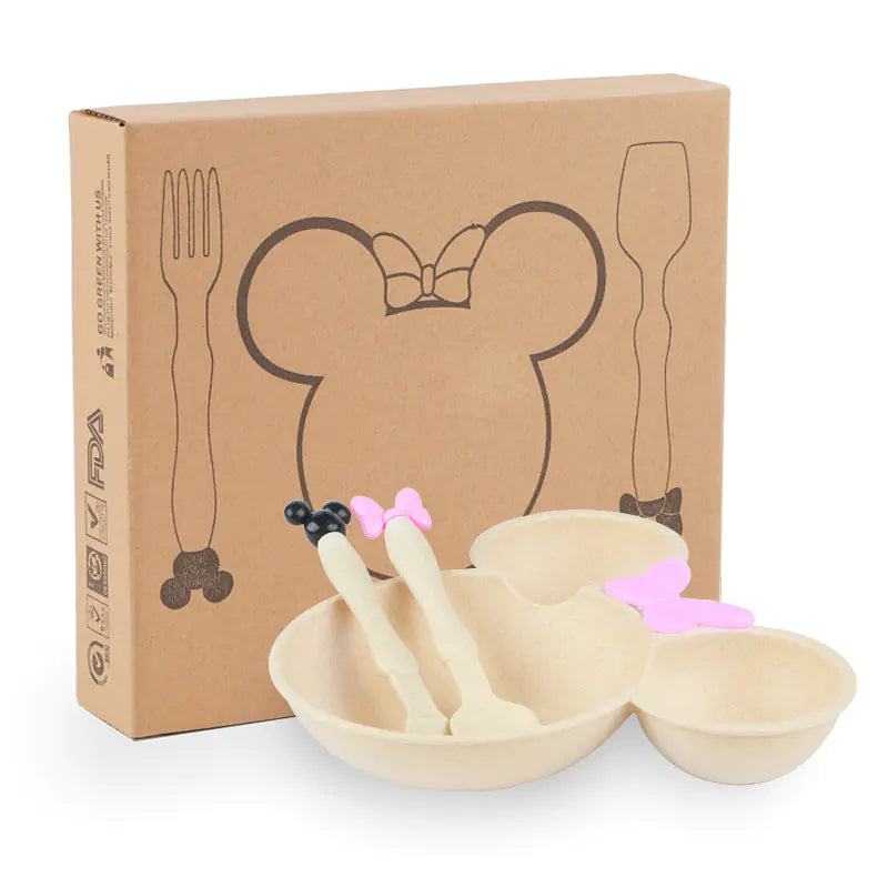 Kids' Eco-Friendly Cartoon Dining Set