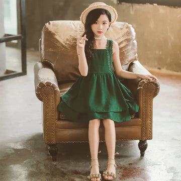 2020 Summer Fashion Girls' Casual Sleeveless Dress
