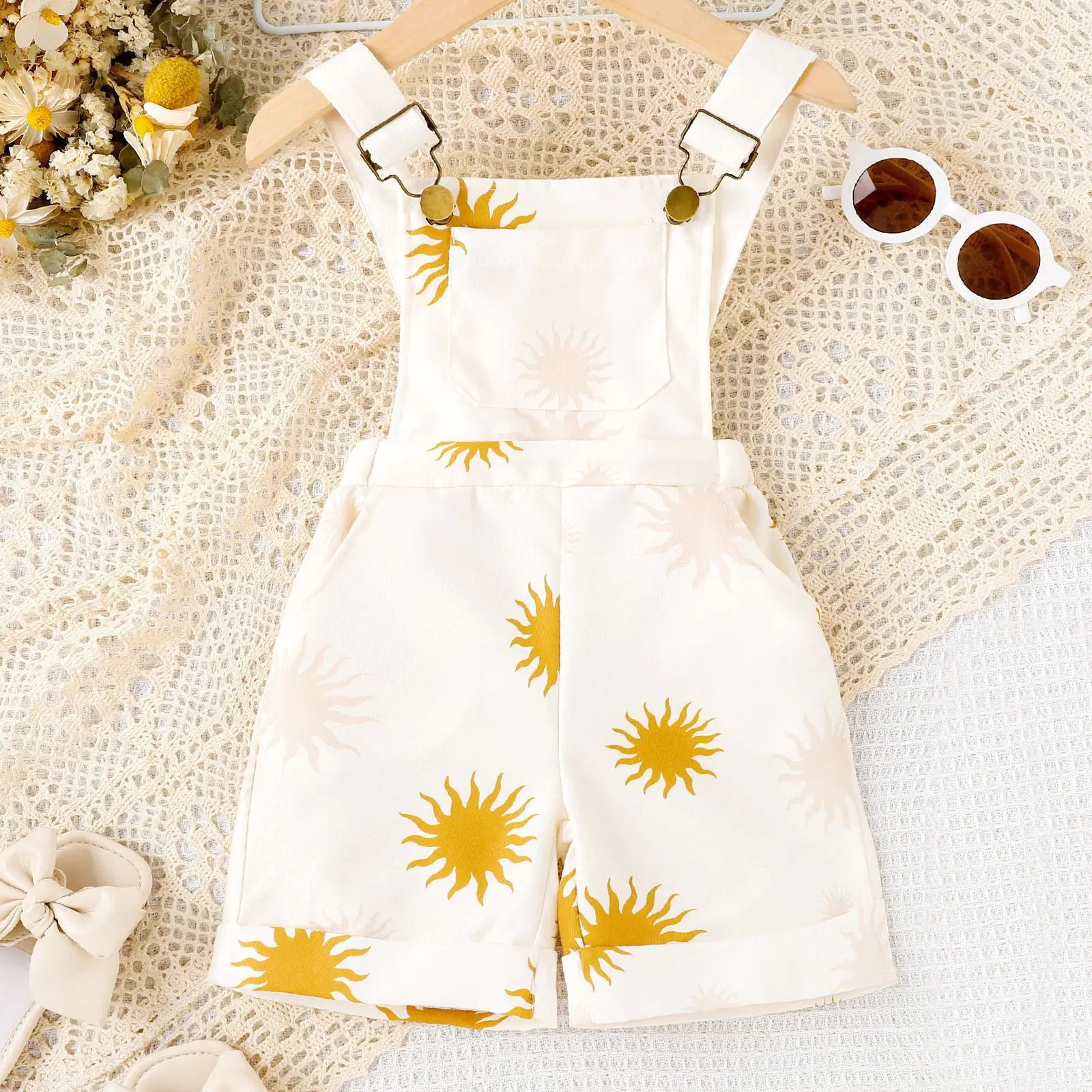 Flower Leopard Print Suspenders for Girls' Fashion