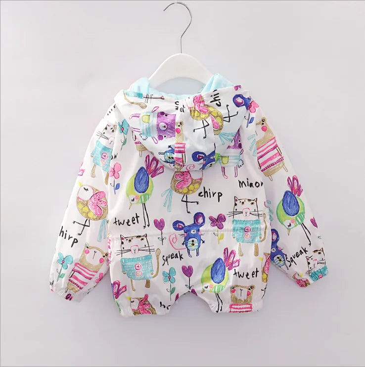 Kids' Casual Hooded Jackets in Gray and Blue
