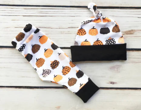 Halloween Pumpkin Baby 3-Piece Outfit