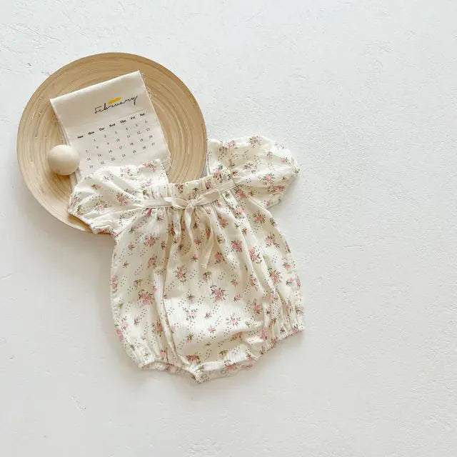 Floral Summer Onesie for Baby Girls