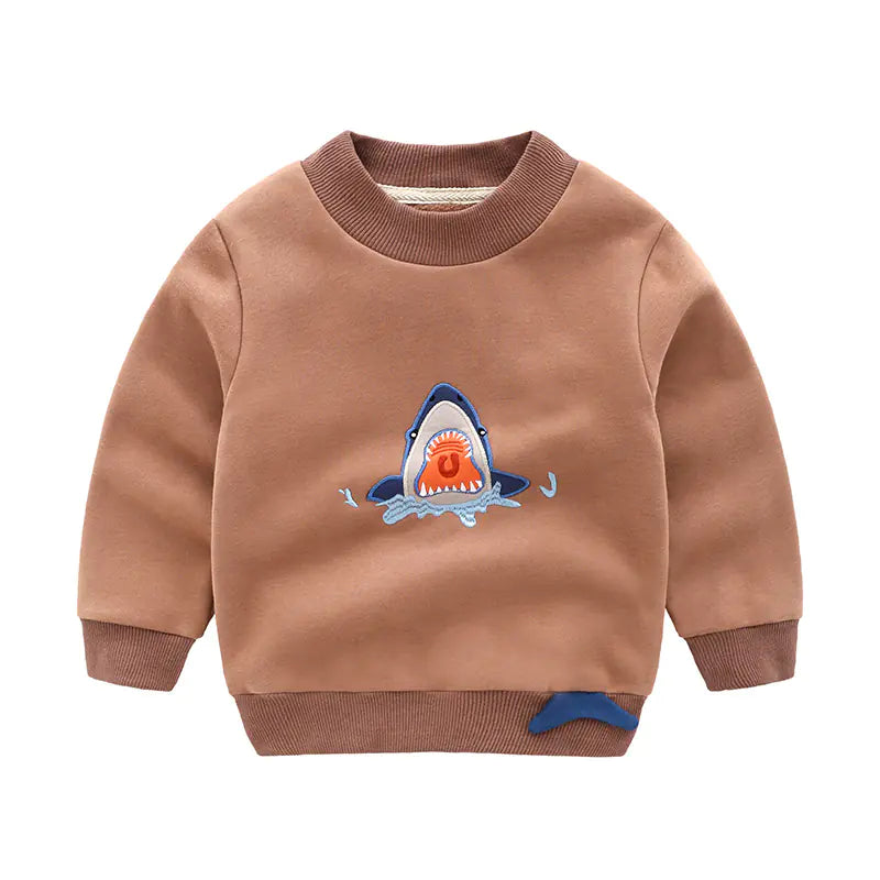 Korean Boys' Cashmere Pullover Sweatshirt
