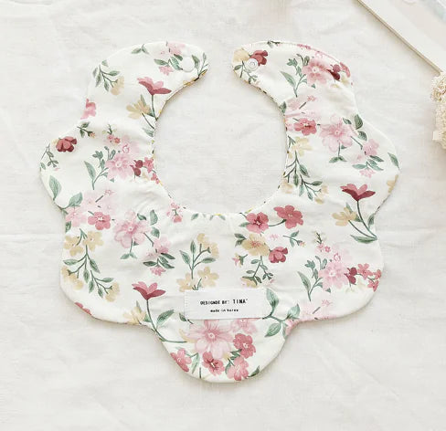Floral Reversible Baby Bibs & Cloths Set
