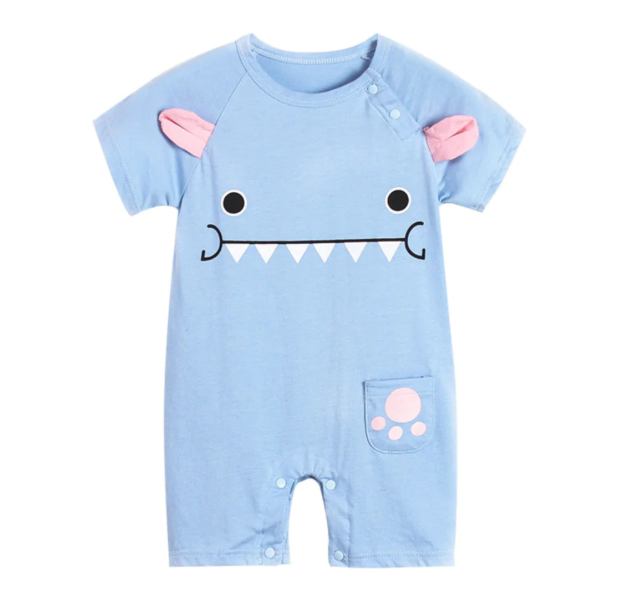 Boys' Summer Cotton Romper - Korean Trend