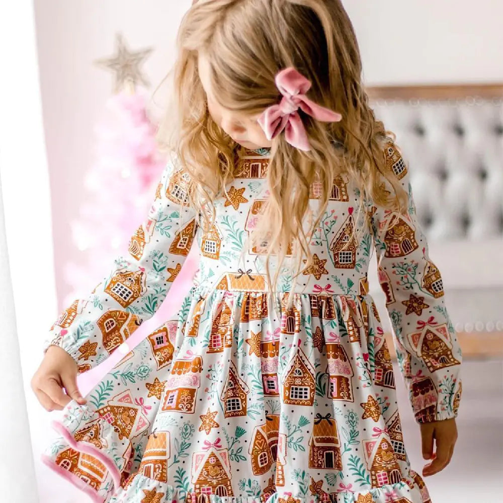 Girls' Special Printed Fashion Dress
