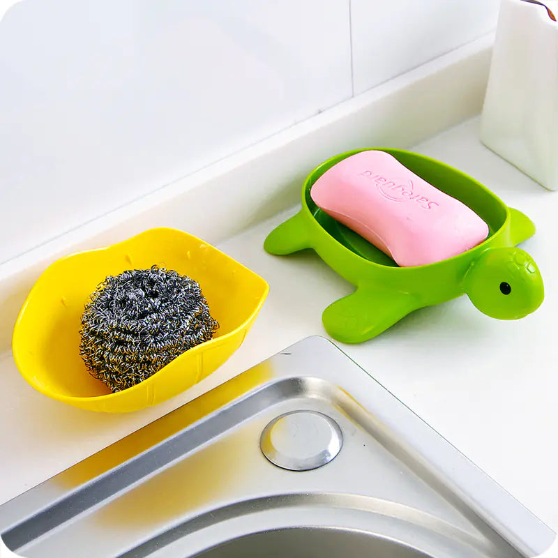 Creative Portable Soap Dish with Lid for Kids