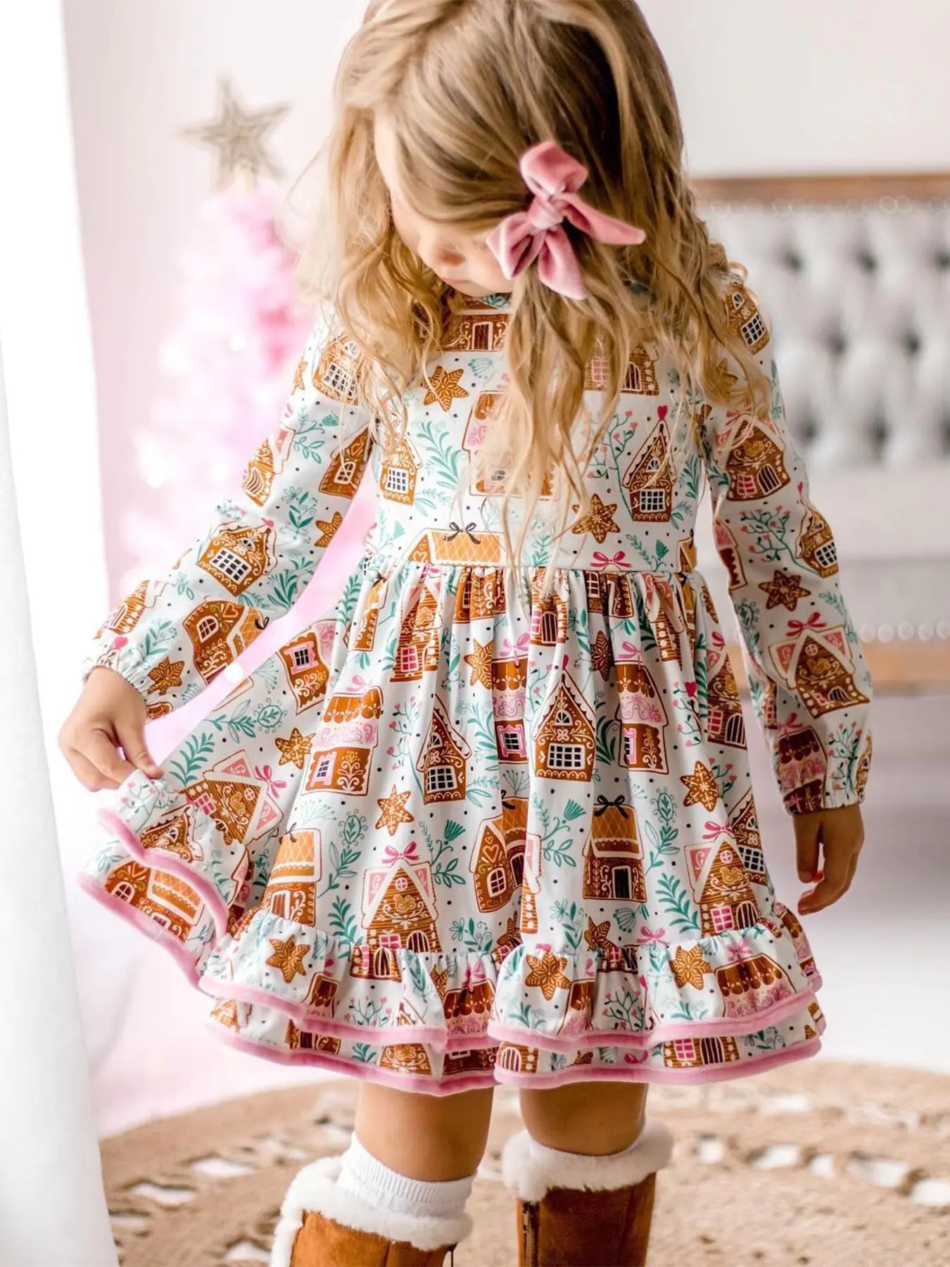 Girls' Special Printed Fashion Dress