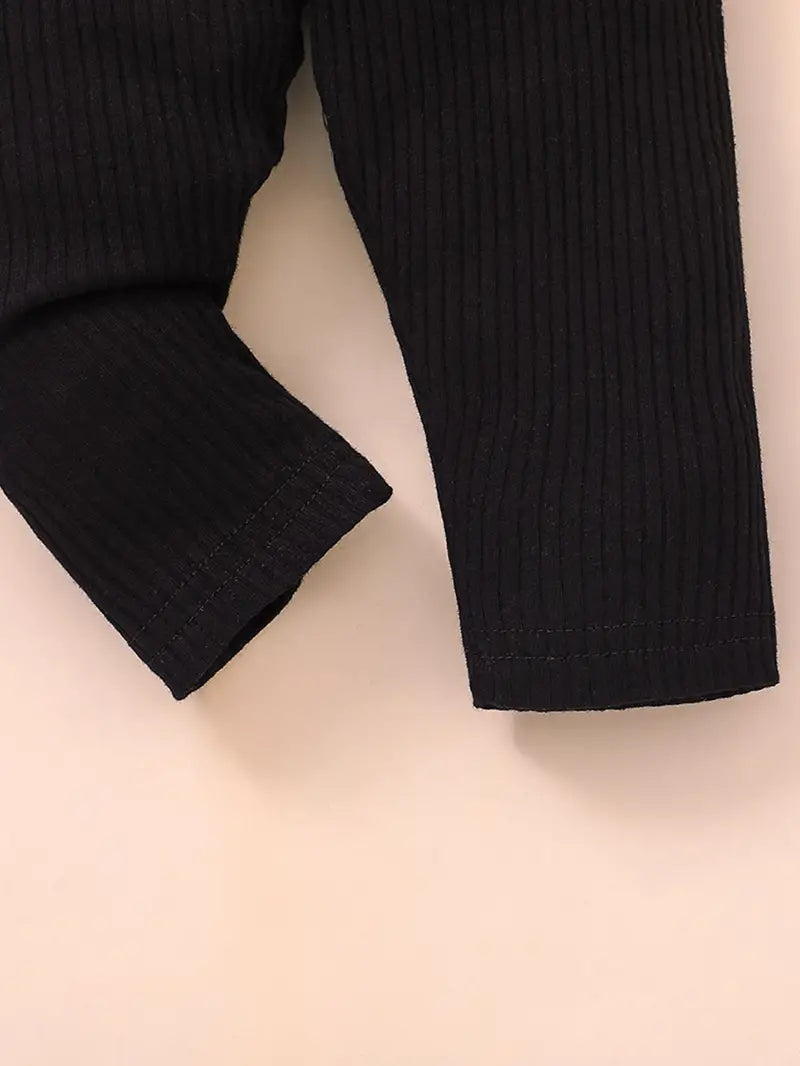 3-Pack Baby Girls Cotton Ribbed Leggings