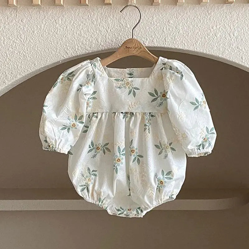 Floral Elegance Baby Romper