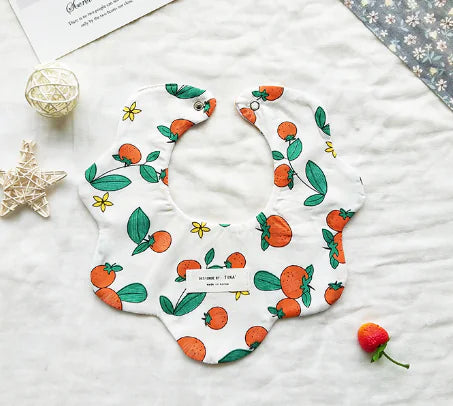 Floral Reversible Baby Bibs & Cloths Set