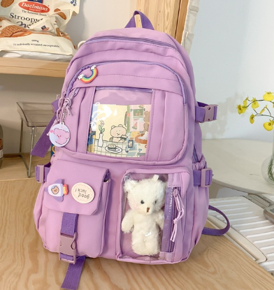 Modern Girls' School Backpack for High School Students