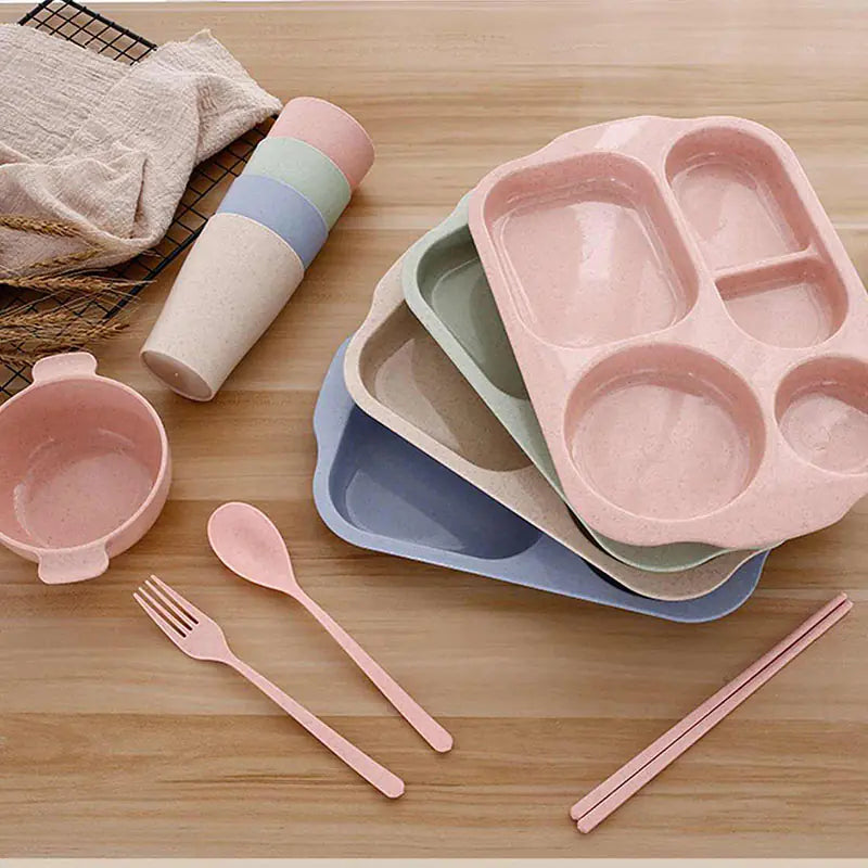 Eco-Friendly Kids' Wheat Dining Set