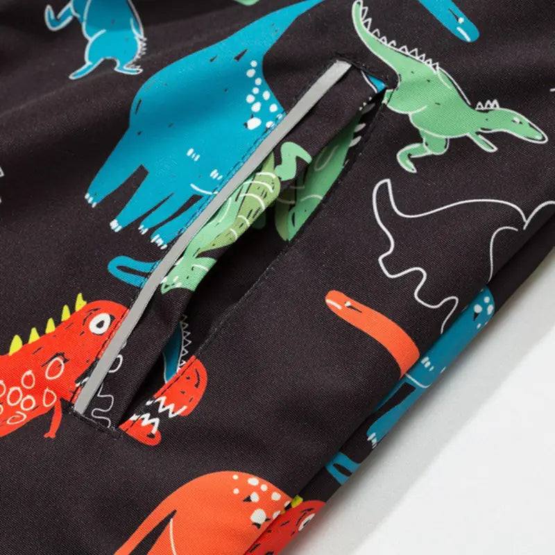Kids Dinosaur Jackets - Waterproof Windproof Outerwear