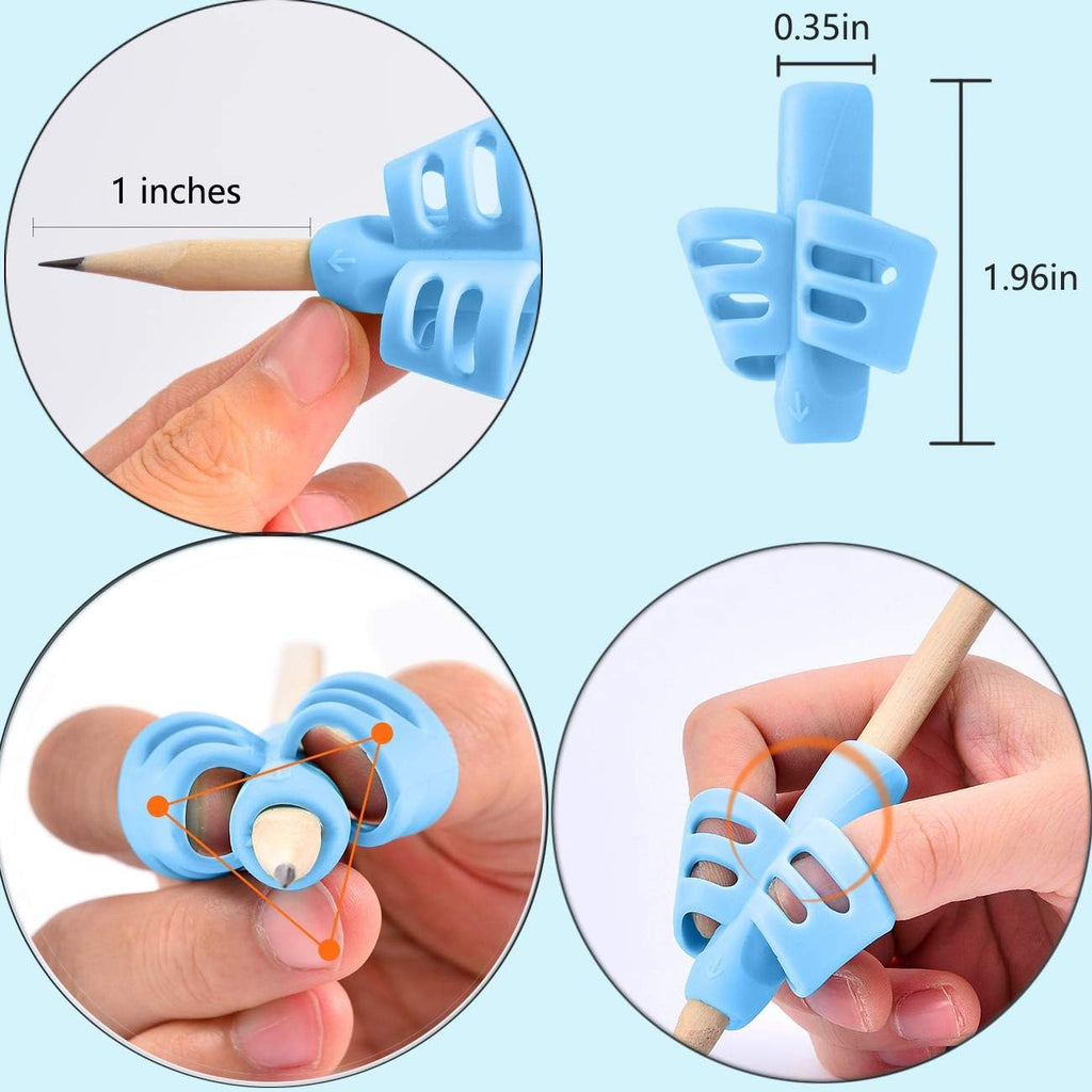 JuneLsy Pencil Grips for Kids Handwriting Pencil gripper