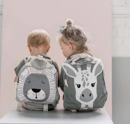 3D Cartoon Animal Backpack for Kids' School