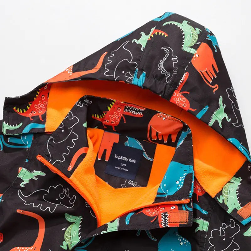 Kids Dinosaur Jackets - Waterproof Windproof Outerwear