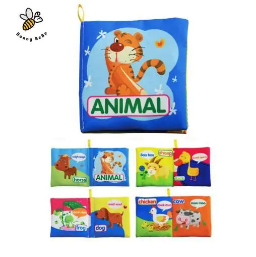 Baby English Fabric Book for Early Education and Learning