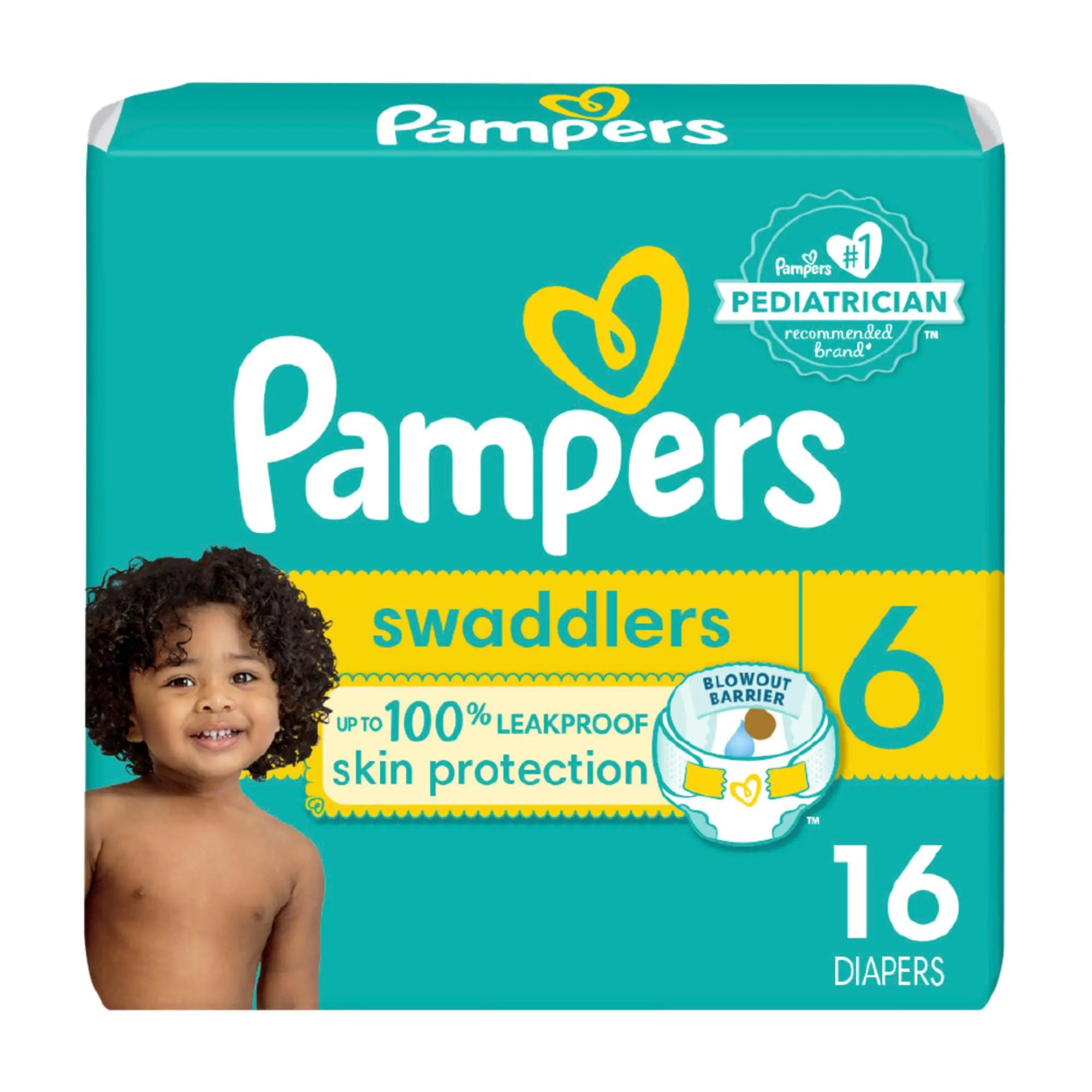 Pampers Swaddlers Ultra Comfort Diapers - Size 6, 16 Pack