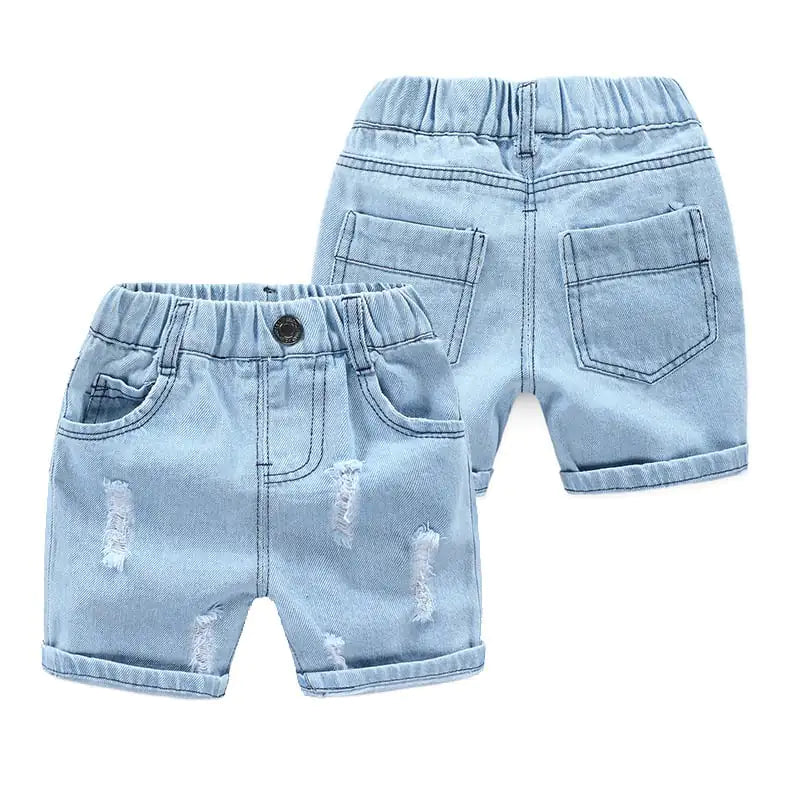 Boys' Ripped Beach Denim Shorts