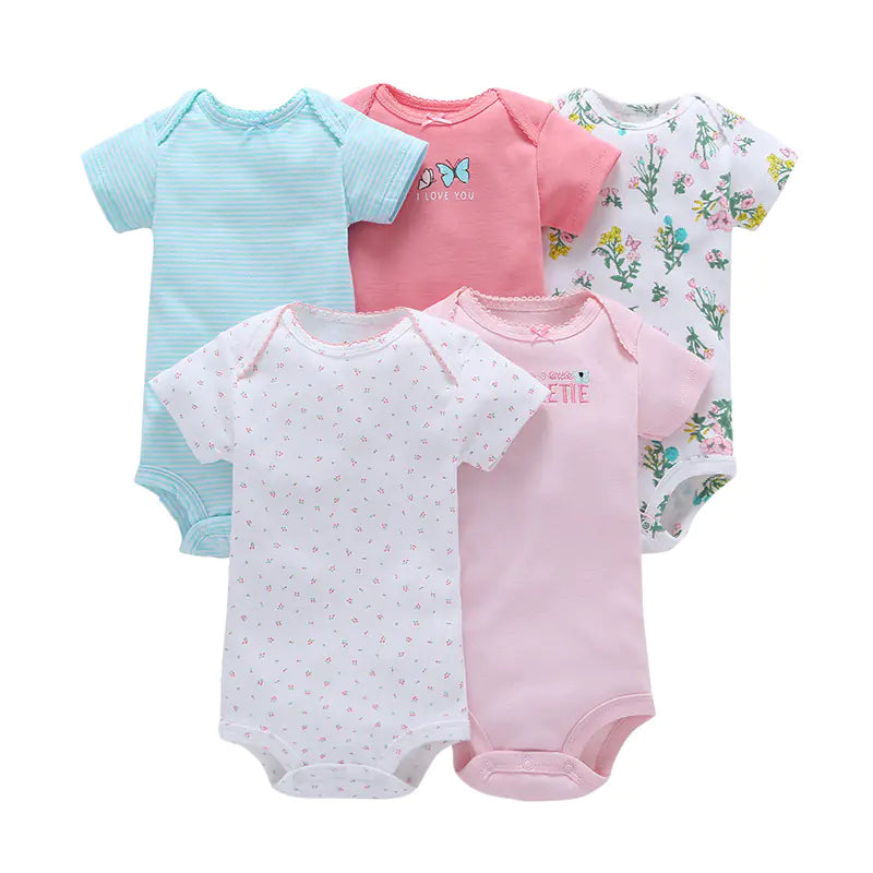 Bright & Comfy Infant Romper Bundle (5pc)