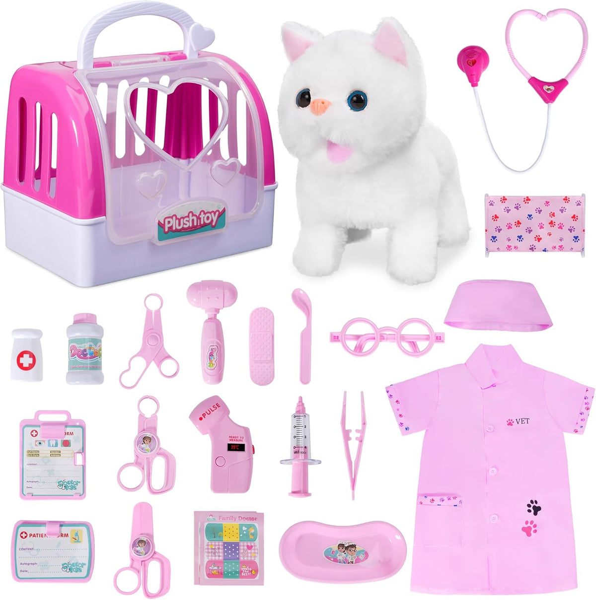 Doctor Kit for Girls -Vet Play Sets for Kids