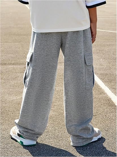 GORGLITTER Boy's Baggy Cargo Pants