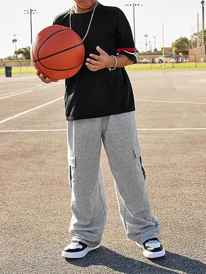 GORGLITTER Boy's Baggy Cargo Pants