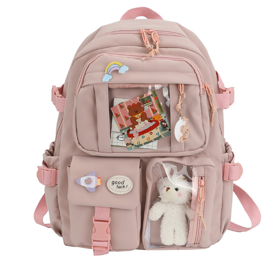 Modern Girls' School Backpack for High School Students