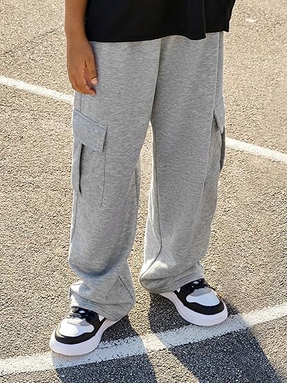 GORGLITTER Boy's Baggy Cargo Pants