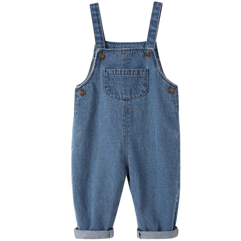 Kids' Denim Bib Overalls for Fall