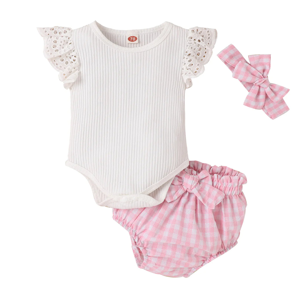 Korean Summer Lace Baby Outfit