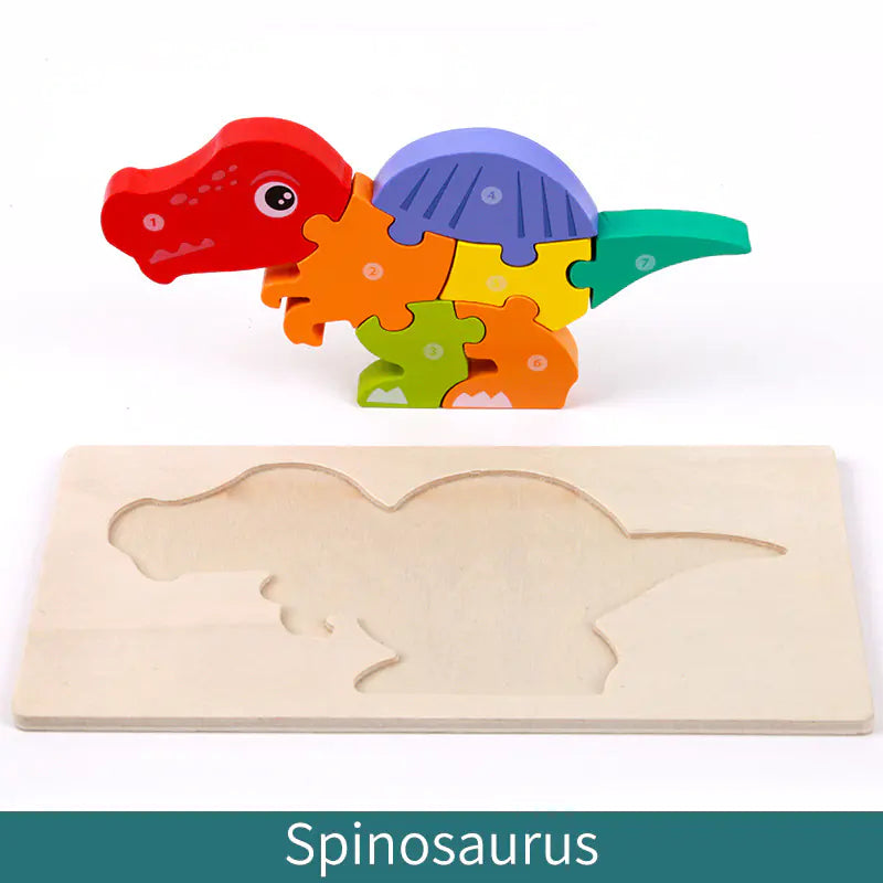 Kid-Friendly Wooden Learning Puzzles - Bulk