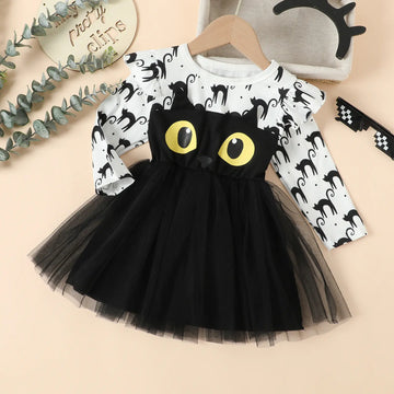 2023 Festive Girls' Halloween Costume Dress
