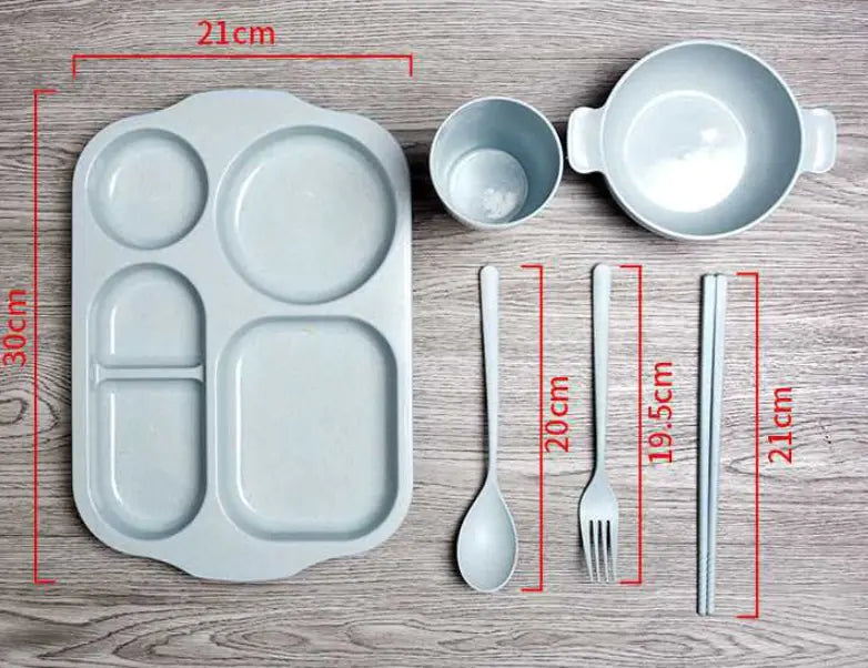 Eco-Friendly Kids' Wheat Dining Set