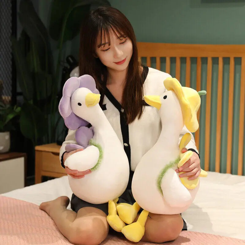 CuddleBuddy Velvet Duck Plush - Portable Travel Size