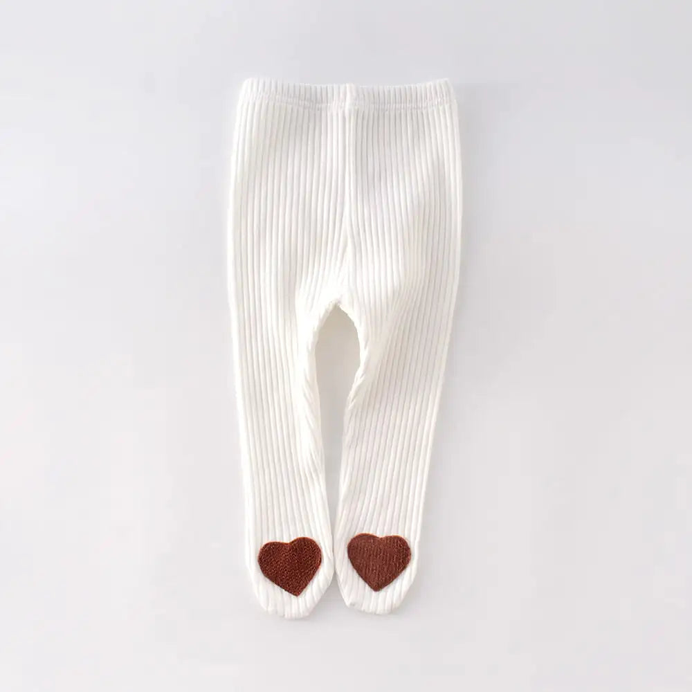 All-Season Heart Print Baby Leggings