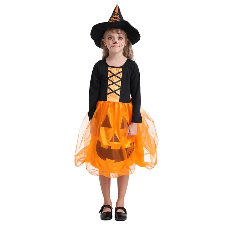 Kids' Glowing Pumpkin Costume Set