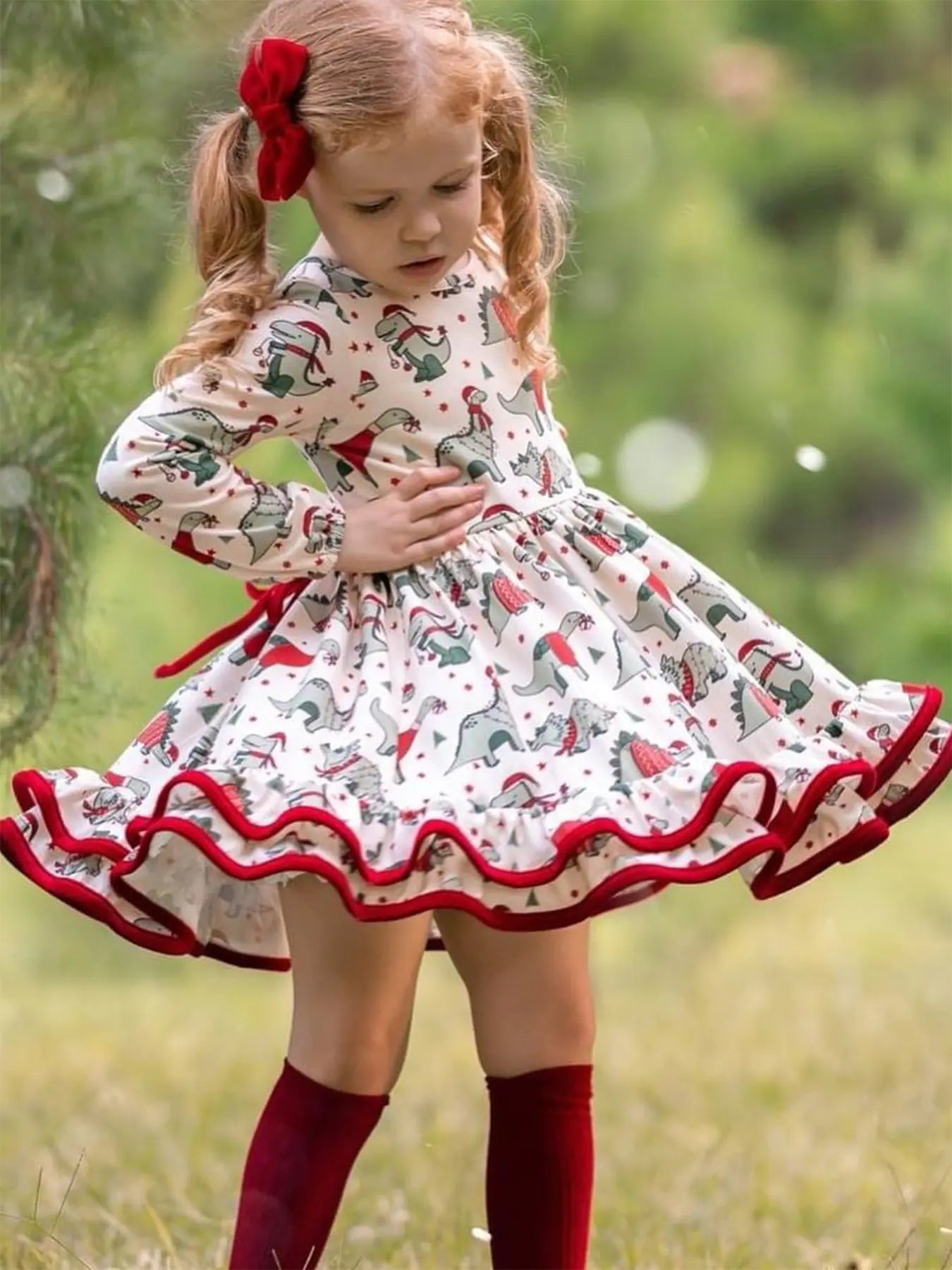 Girls' Special Printed Fashion Dress