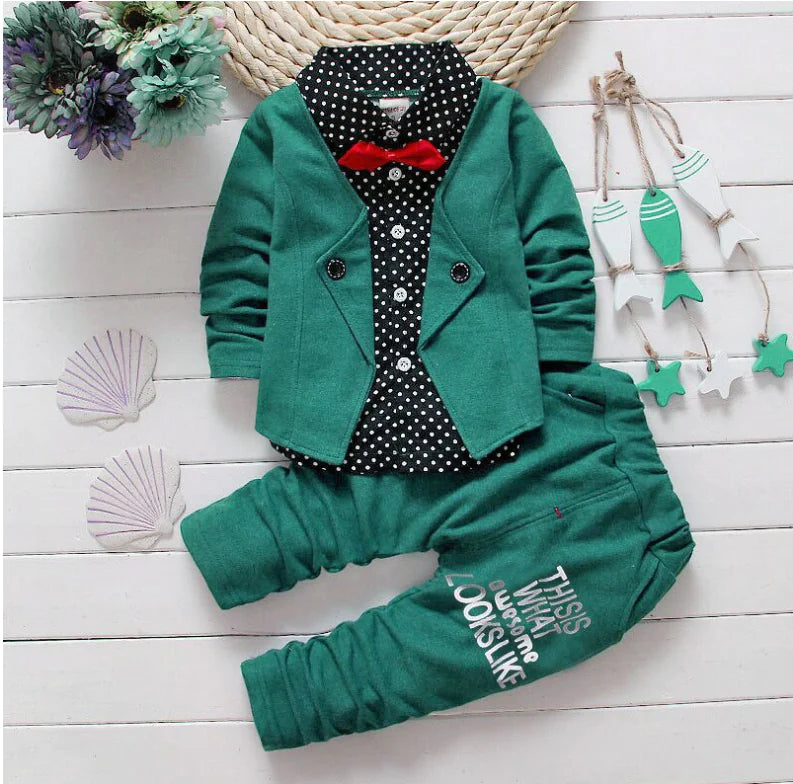 Boys' Casual Two-Piece Suit Set
