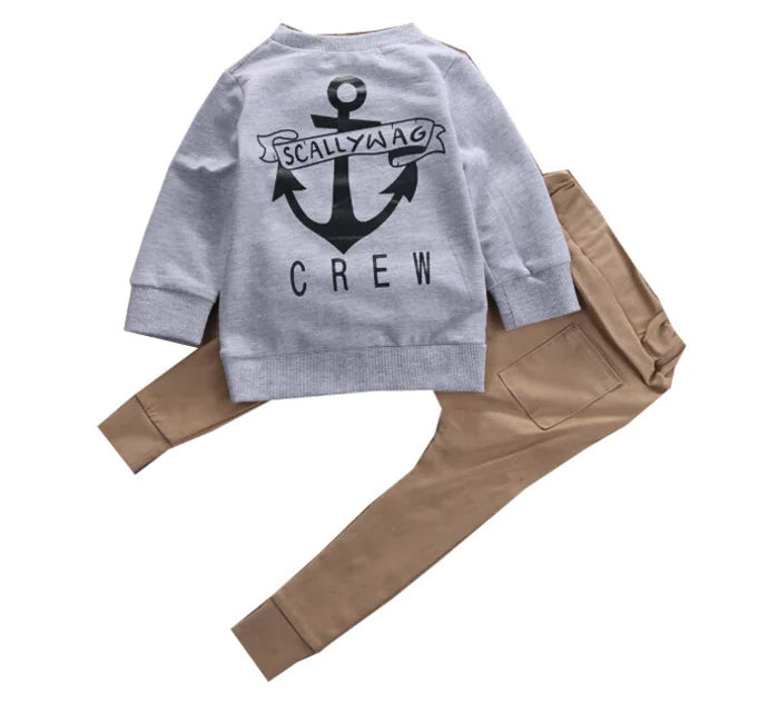 New Kids' Fashion Set: Boys' Hoodie and Pants