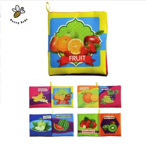 Baby English Fabric Book for Early Education and Learning