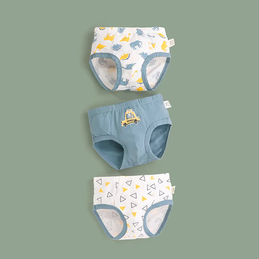 Cartoon Dinosaur Print Baby Trousers for Boys