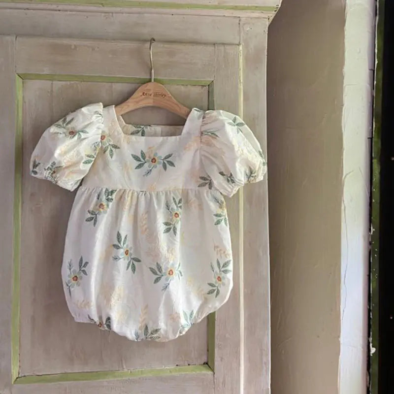 Floral Elegance Baby Romper