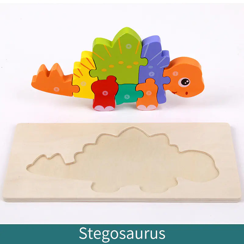 Kid-Friendly Wooden Learning Puzzles - Bulk