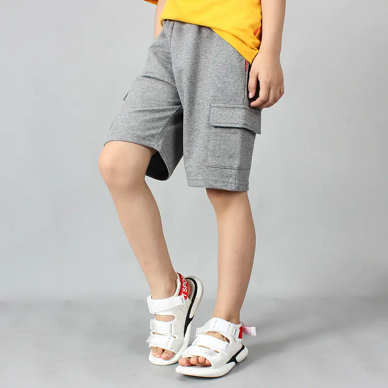 Boys' Cotton Casual Overalls Shorts for Summer