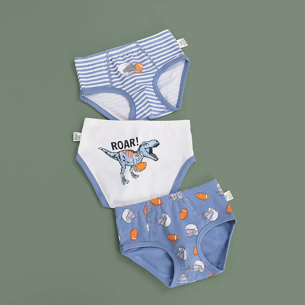 Cartoon Dinosaur Print Baby Trousers for Boys
