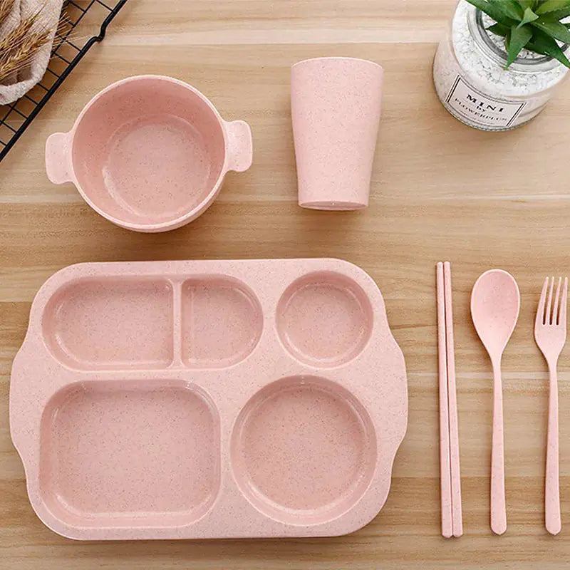 Eco-Friendly Kids' Wheat Dining Set