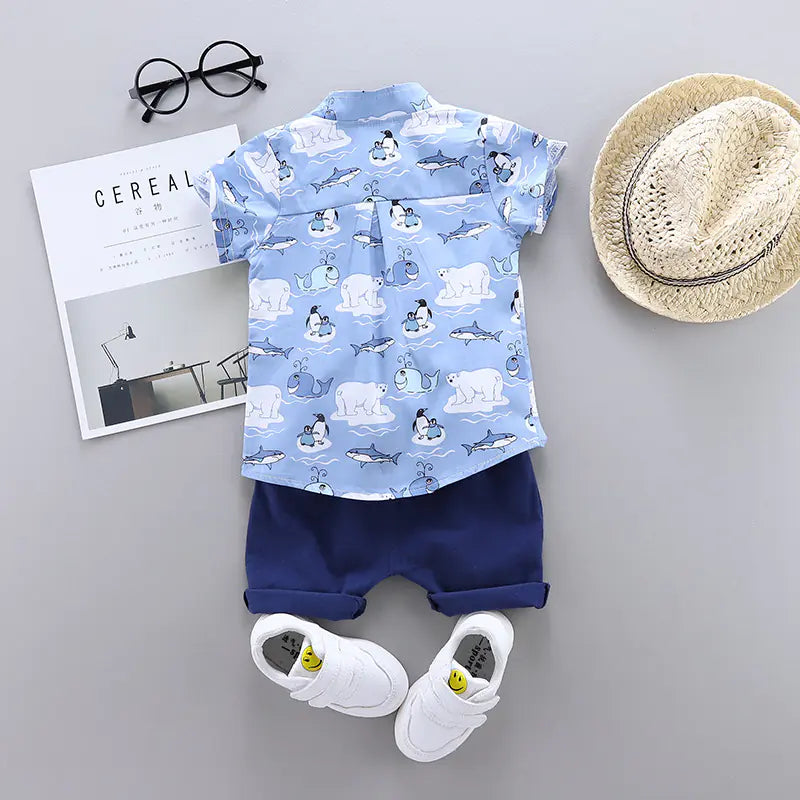 2020 Summer Korean Style Boys' Baby Clothing Set